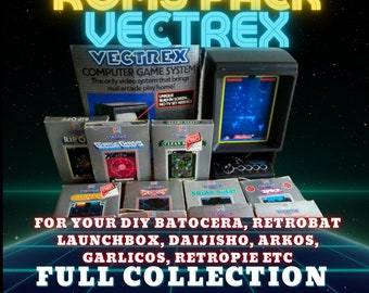 Vectrex Roms Pack per Batocera, Launchbox, Retrobat, Retropie, Daijisho, ArkOS, GarlicOS, Anbernic, Android, Windows