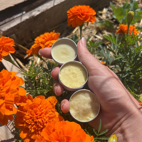 Revitalise Your Lips with Nature's Bounty: Organic Lip Balms [Mediterranean Herbs, 100% Shea Butter, Vegan, Hand-Picked, Free of Pesticides]