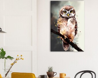 Beautiful Art Print: Forest Owlet - Classic Semi-Glossy Poster