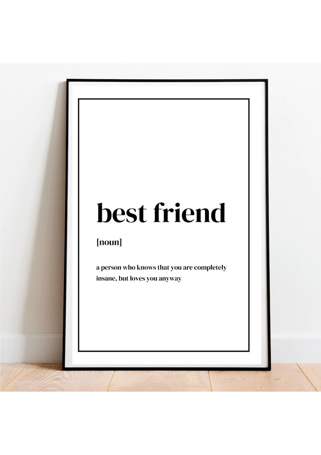 Best Friend Definition Print Out Etsy