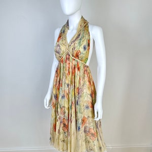 Alexander McQueen S/S 2004 Floral Silk Dress