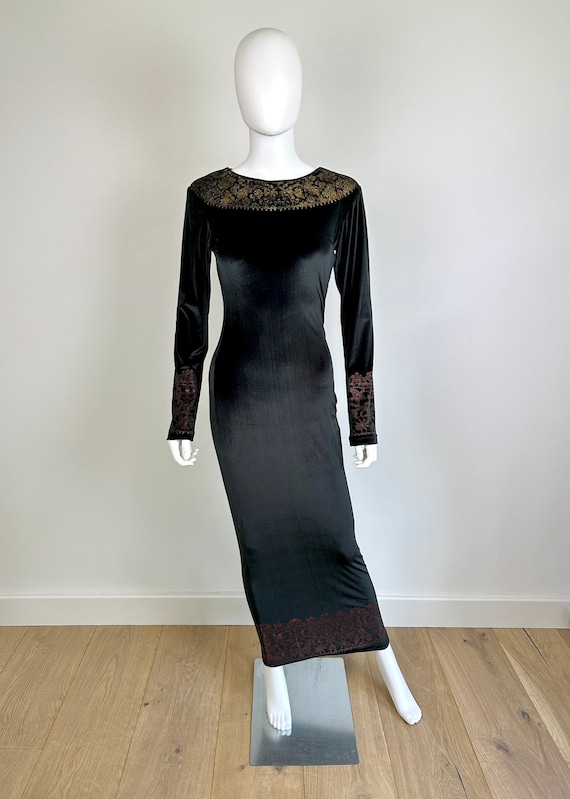 knee length dresses for ladies S) VIVIENNE WESTWOOD ASYMMETRICAL LONG SLEEVE DRESS  Top Floor Gallery
