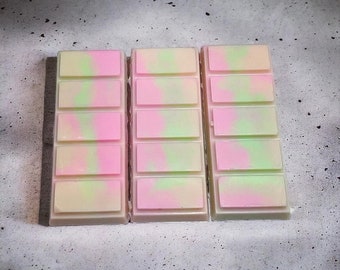 RAINBOW SHERBET 2 oz wax melt snap bars, pure soy wax, high fragrance load, essential oil, pure soy wax