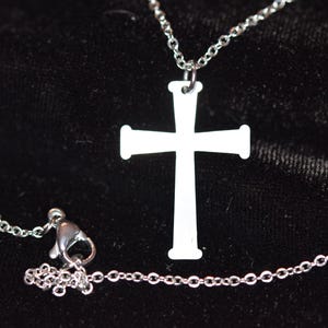 Nail Cross Necklace