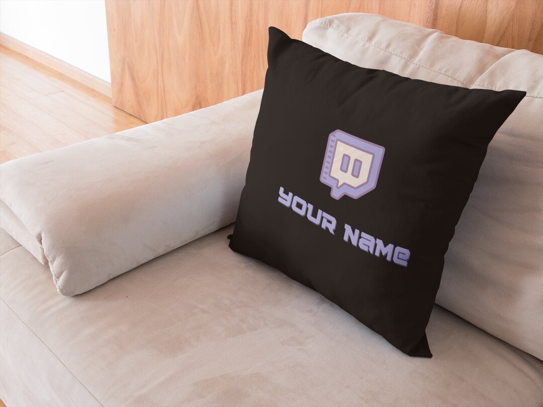 Personalized Twitch Pillow Twitch Username Twitch Custom Pillow Gamer