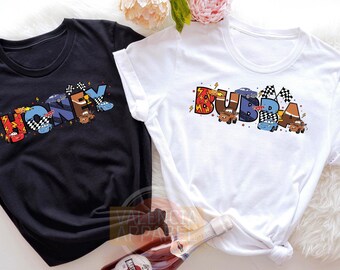 Disney Custom Cars Shirt, Disney Cars Shirt, Pixar Matching Trip Shirts, McQueen Shirt, Custom Name Shirt,Cars Couple Shirt,Disney Cars Gift