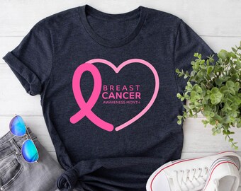 Breast Cancer Awareness Month, Breast Cancer Shirt,Breast Cancer Awareness Shirt,Cancer Survivor,Motivational Shirt,Cancer Gifts,Pink Ribbon