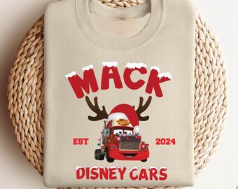 Disney Cars Christmas Sweatshirt, Mack Christmas Sweatshirt, Flo Christmas Sweatshirt, Disney Pixar Christmas, Disney Christmas Trip Shirt