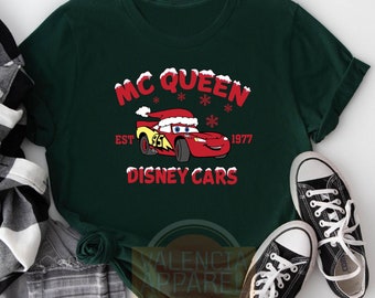 Disney Cars Christmas Shirt, Christmas McQueen Shirt, Disney Lightning McQueen Cars Christmas Shirt, Christmas Sally Shirt, Disney Cars Gift