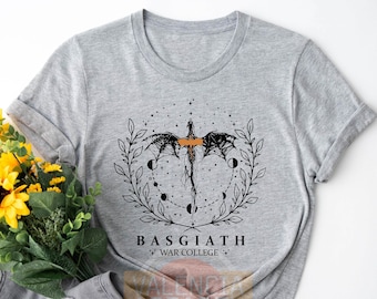 Basgiath War College Shirt, Iron Flame Shirt, Comfort Colors Shirt,Dark Academia Gift,Fourth Wing Merch,Gift For Readers,Dragon Rider Tshirt