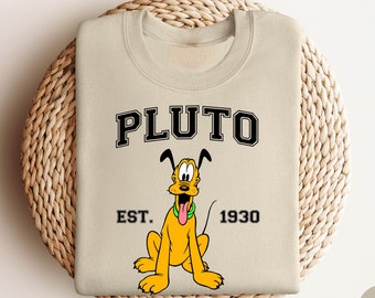 Pluto Sweatshirt, Disney Sweatshirt, Disney Characters, Pluto Shirt, Disney Family Shirts,Disney Gifts, Disney Trip Shirt, Disneyworld Shirt