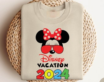 Disney Vacation Sweatshirt, Minnie Sweatshirt, Disney Sweater, Disney Trip Sweatshirt, Disneyland Crewneck,Minnie Shirt,Family Disney Shirts