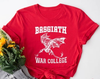 Basgiath War College Shirt, Fourth Wing Merch, Bookish Shirt, Dark Academia Gift, Comfort Colors Shirt, Gifts For Readers, Book Lover Gift