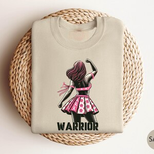 Warrior Sweatshirt, Breast Cancer Awareness Month, Breast Cancer Sweatshirt,Cancer Sweater,Ribbon Sweatshirt,Breast Cancer Shirt,Pink Ribbon