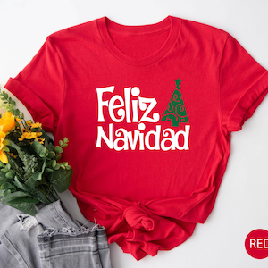 Feliz Navidad Shirt, Spanish Merry Christmas Shirt, Christmas Tree Shirt, Cute Family Shirt,Feliz Navidad Familia Tee,Family Christmas Shirt