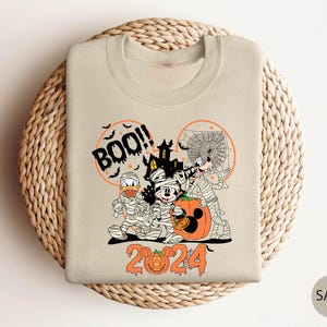 Boo Mickey Sweatshirt, Halloween Mickey Sweatshirt, Disney Halloween Sweatshirt,Mickey Shirt,Ghost Sweatshirt,Disneyland Sweater,Disney Gift
