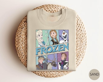 Disney Frozen Sweatshirt, Disney Characters, Disney Sweater, Frozen Olaf Sweatshirt, Gift For Disney, Winter Princess Sweater, Frozen Shirt