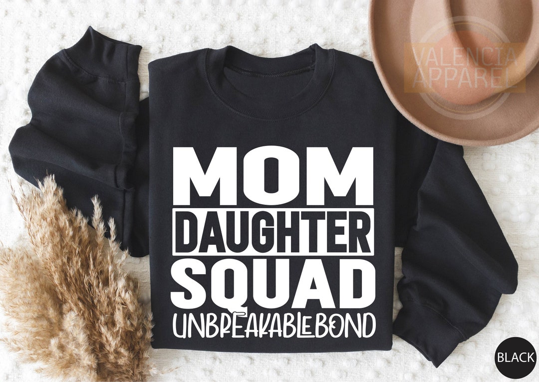Mom Daughter Squad - Gift For Mom, Personalized Unisex Hoodie