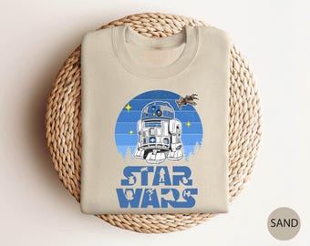 R2D2 Star Wars Sweatshirt, R2D2 Sweatshirt, Star Wars Sweater, Disney Star Wars Outfit,Star Wars Fan Shirt, Gft For Star Wars, Disney Shirt
