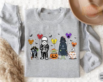 Star Wars Sweatshirt, Disney Halloween Sweatshirt, Halloween Star Wars Sweatshirt, Star Wars Gift, Halloween Crewneck, Darth Vader Shirt