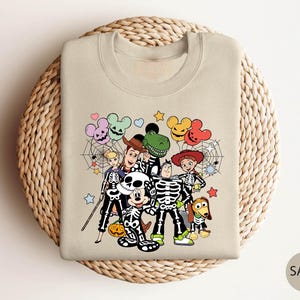 a sweater with a cartoon character on it