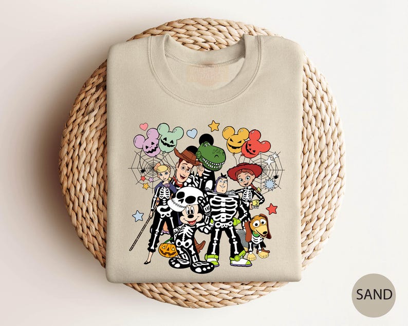 a sweater with a cartoon character on it