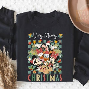 Very Merry Christmas Sweatshirt, Christmas Mickey Sweatshirt, Mickey And Friends, Disney Christmas Shirt,Mickey Christmas,Xmas Holiday Party