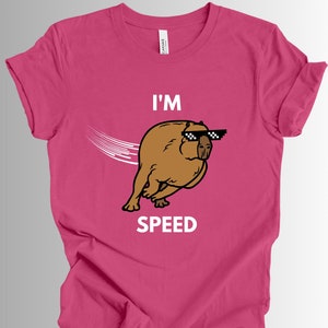 IM SPEED Funny Capybara TShirt Pet Lover Gift Animal Shirt image 2