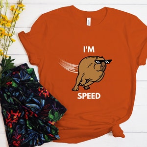 IM SPEED Funny Capybara TShirt Pet Lover Gift Animal Shirt image 1