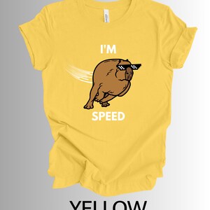 IM SPEED Funny Capybara TShirt Pet Lover Gift Animal Shirt image 5