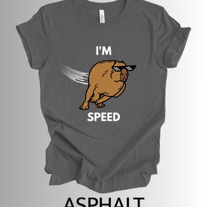 IM SPEED Funny Capybara TShirt Pet Lover Gift Animal Shirt image 4