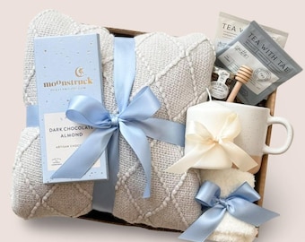 Sending Healing Vibes Gift Box for Women, Gift Basket with Blanket, Get Well Gift, Thinking of You Gift for Her, Sending a Hug, Care Package