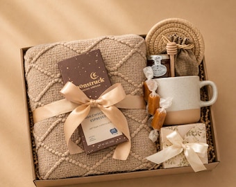 Sending hugs for her, Care package for friend, Comfort gift box, Get well soon, Recovery gift basket, Warm cozy, Friendship, Gift for women