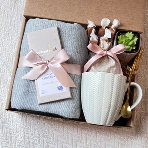 Get Well Soon Gift, Tea Gift Basket, Large Bath Gift Set, Gift