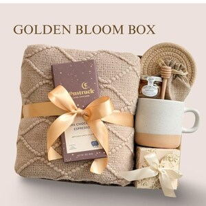 Mother's Day Gift idea, Best Mom Gift Box, Happy Mother's Day Gift for Her, Personalized Gifts for Her, Classy Gift Basket for Women 5. GOLDEN BLOOM BOX