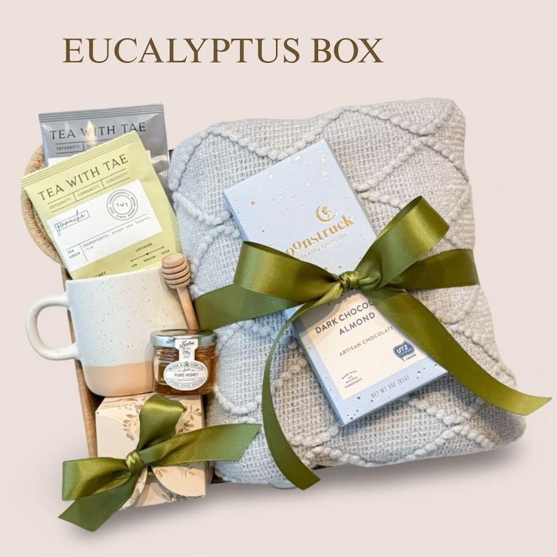 Mother's Day Gift idea, Best Mom Gift Box, Happy Mother's Day Gift for Her, Personalized Gifts for Her, Classy Gift Basket for Women 7. EUCALYPTUS BOX