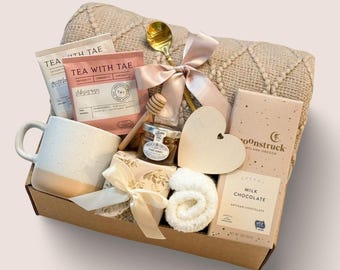 Comfort Care Package For Women, Sending Hugs And Love,  Sympathy Gift, Thinking Of You Gift Box For Her, Birthday Gift, Self-Care Gift Box