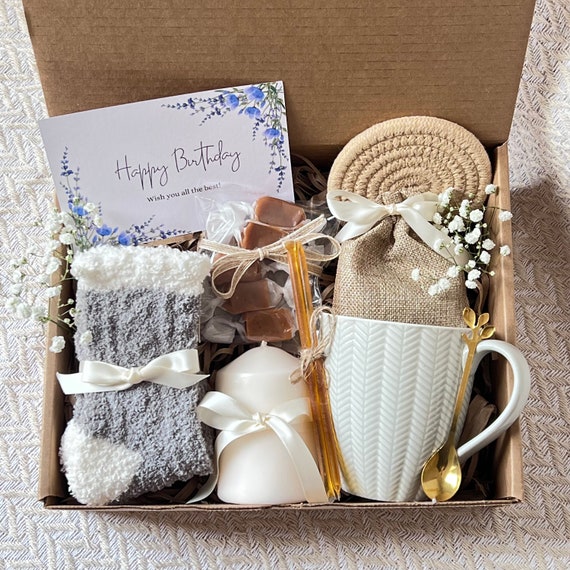 Thinking of You Care Package for Women and Men | Gift Basket with Blanket,  Succulent, & Socks