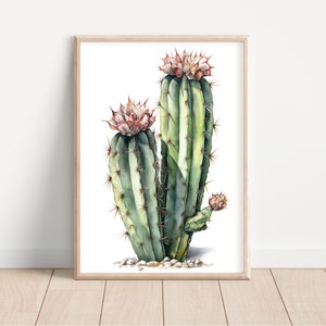 Digital Download, Cactus Print, Succulent Print, Botanical Art Prints, Botanical Wall Art, Botanical Art Print, Cactus Wall Art