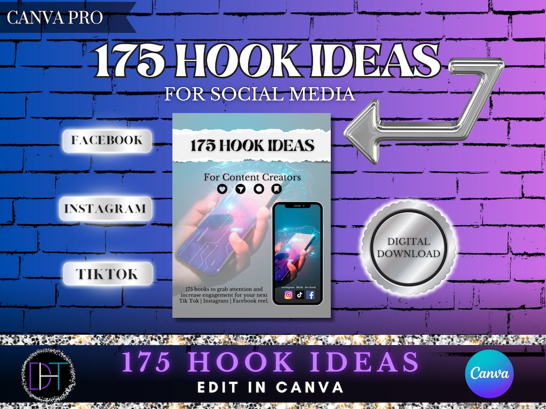 175 Hook Ideas for Social Media, Tiktok Hooks, Instagram Hooks