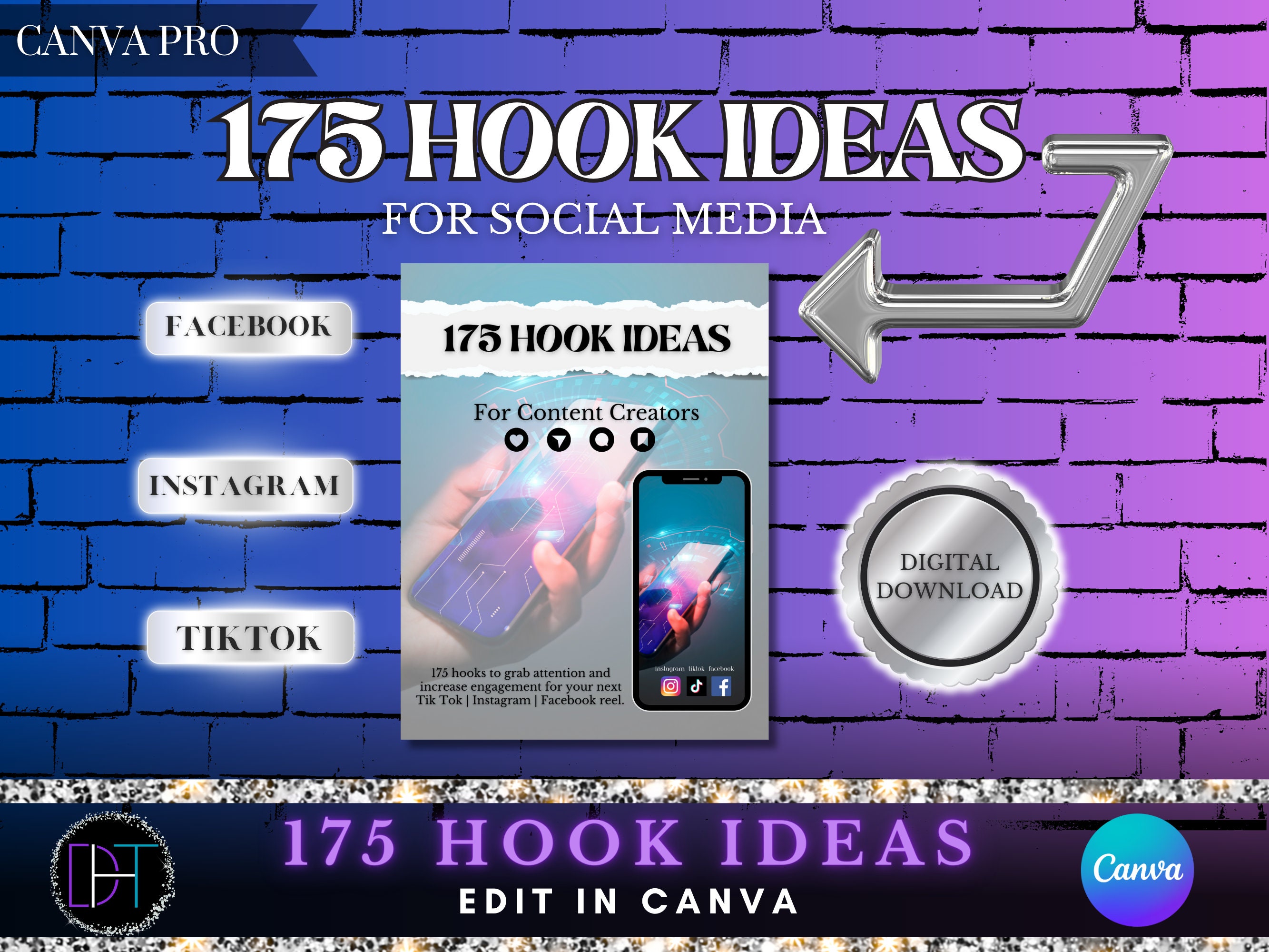 175 Hook Ideas for Social Media, Tiktok Hooks, Instagram Hooks