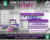 Ultimate Social Media Content Planner, TikTok Planner, Instagram Planner, Facebook Planner, Content Planner, Digital Planner, Social Media