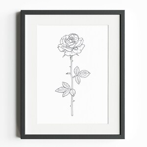 June Birth Month Flower (rose) – INSTANT DIGITAL DOWNLOAD, Birth Flower ...