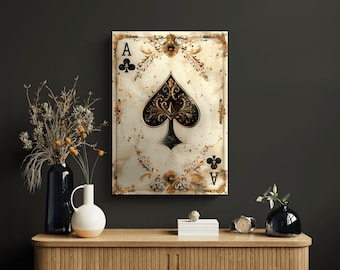 Carte de poker ACE | art mural