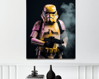 Star Wars Stormtrooper sortant de la fumée | art mural