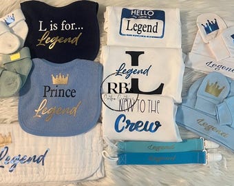 Personalized Custom Prince Theme Baby Boy Baby Box