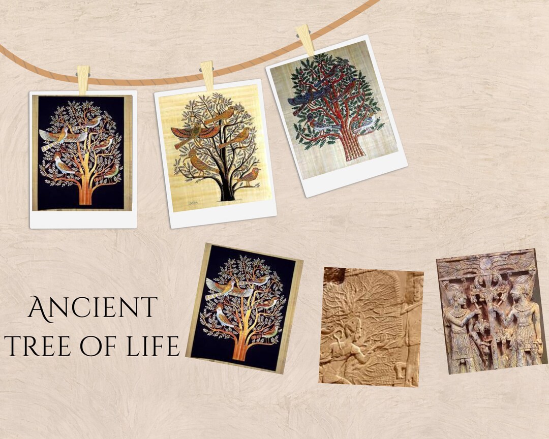 Ancient Egyptian Tree of Life Collage Instant Digital Etsy