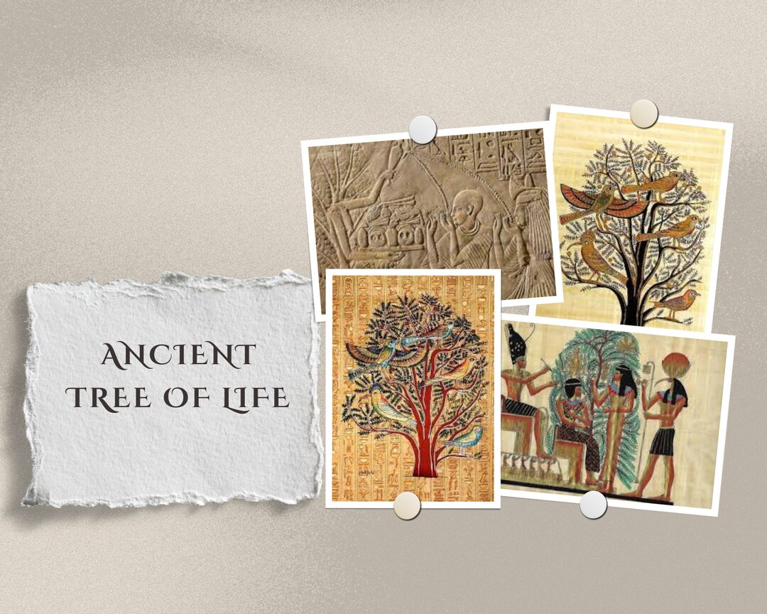 Ancient Egyptian Tree of Life Collage Instant Digital Download Etsy