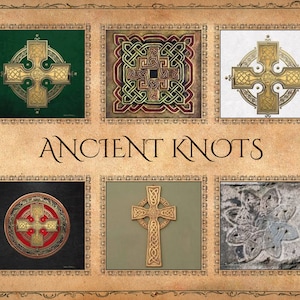 Ancient Knots Collage- Instant Digital Download