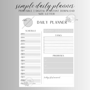KAILEY DAILY PLANNER || Daily To Do List, Digital Daily Planner, Printable Daily Planner,Daily Planner for iPad, 2023 Daily Planner